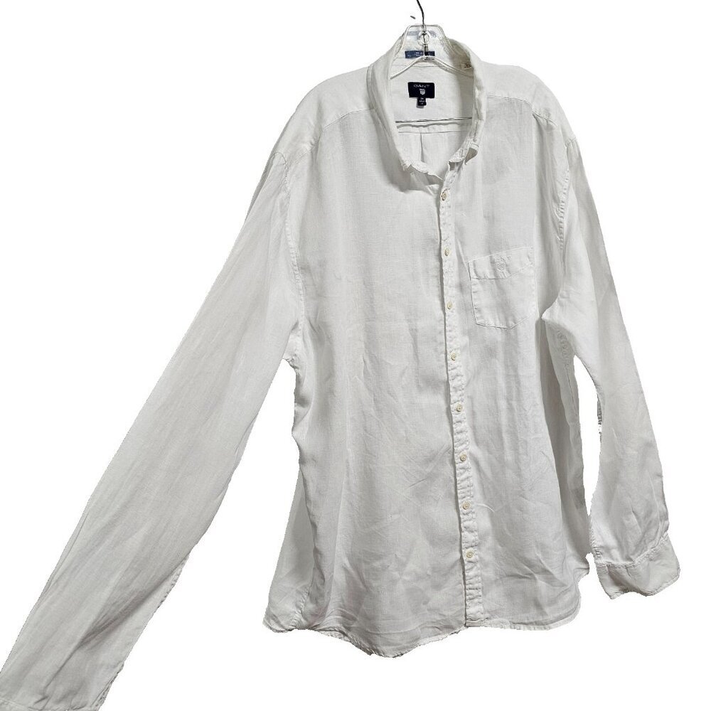 Gant The Linen Regular Fit Button Up Men Shirt Si… - image 6
